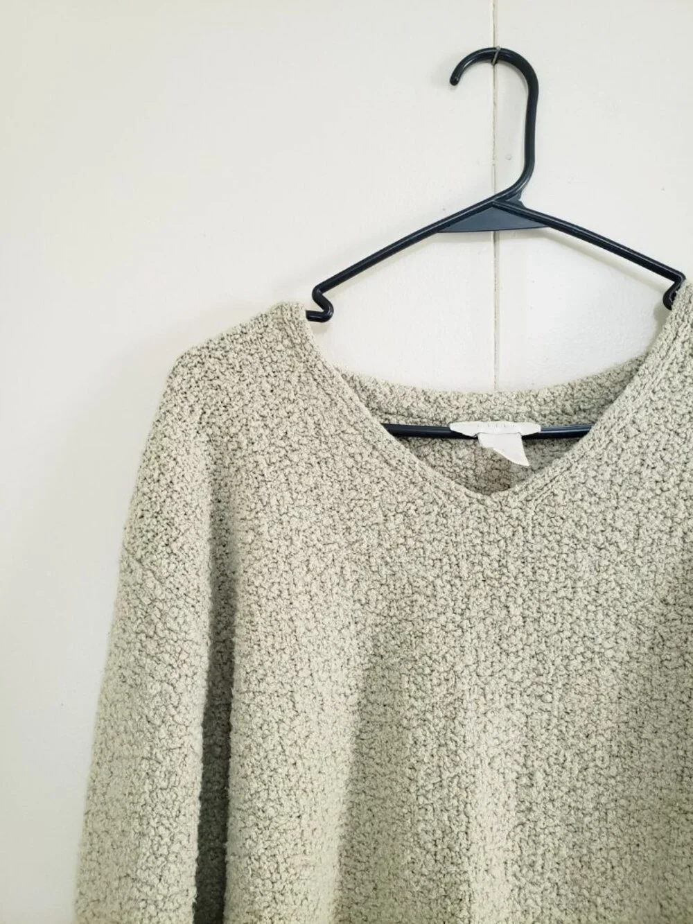 Vtg J Jill Womens S Sweater Sage Green Pullover Cozy Made In USA Casual Textured - Picture 3 of 5